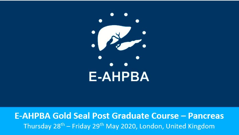 E-AHPBA Gold Post Graduate Course: Pancreas – Postponed