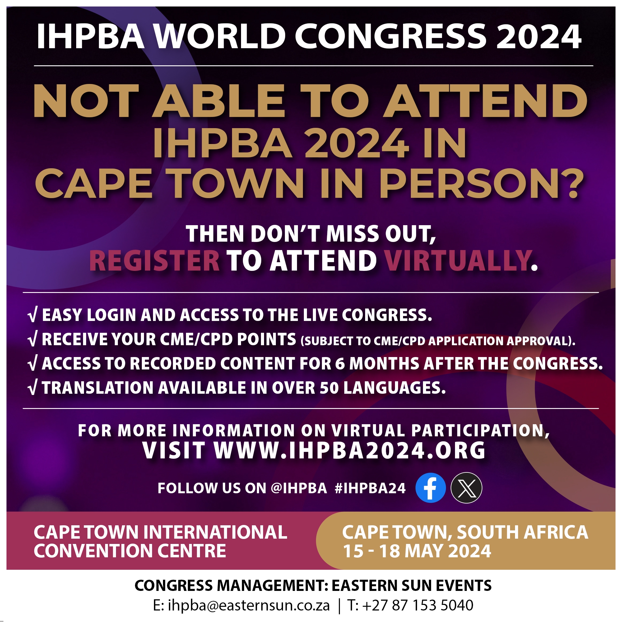 IHPBA Virtual Registration